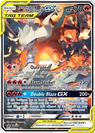 Reshiram & Charizard GX (SM201/248) [SM Promos] Holofoil - Promo