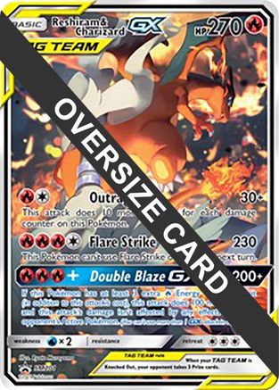Reshiram & Charizard GX - SM201 (SM201) [Jumbo Cards] Holofoil - Promo