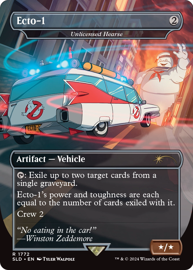 Unlicensed Hearse (SLD-1772) (Borderless) [Secret Lair Drop] Foil