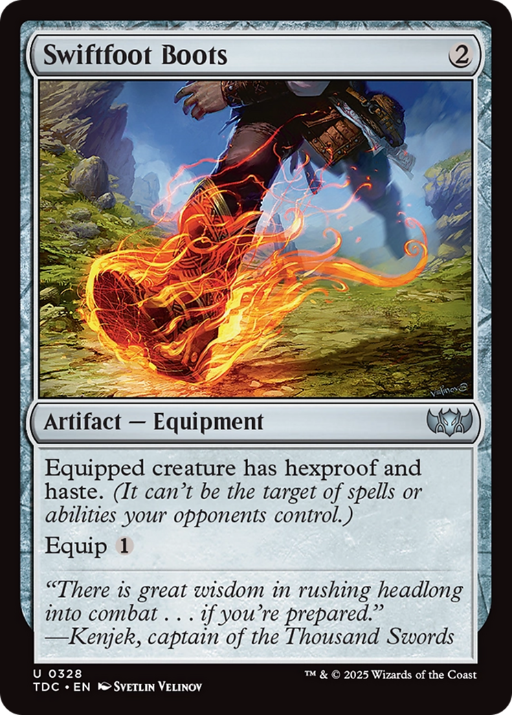 Swiftfoot Boots (TDC-328) [Commander: Tarkir: Dragonstorm]