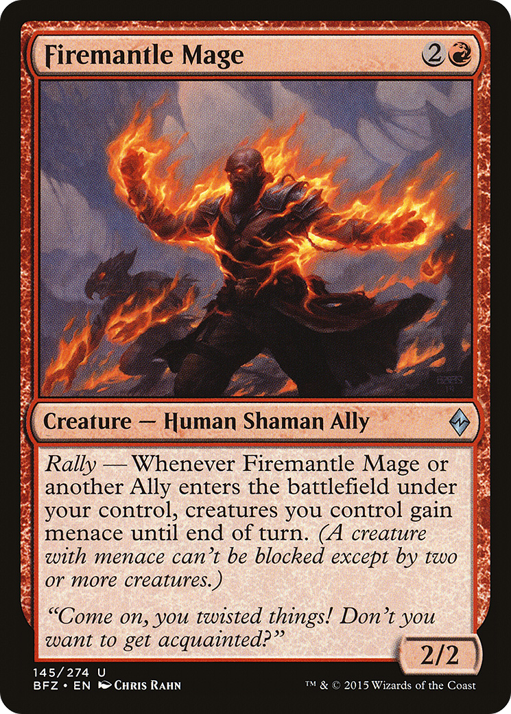 Firemantle Mage (BFZ-145) [Battle for Zendikar]
