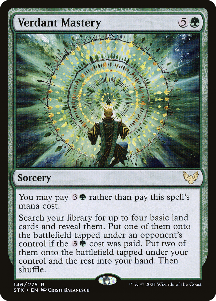 Verdant Mastery (STX-146) [Strixhaven: School of Mages] Foil