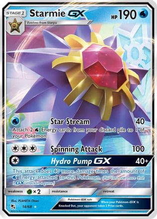 Starmie GX (014/68) [Hidden Fates] Holofoil - Ultra Rare