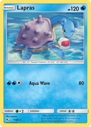 Lapras (017/68) [Hidden Fates] - Rare