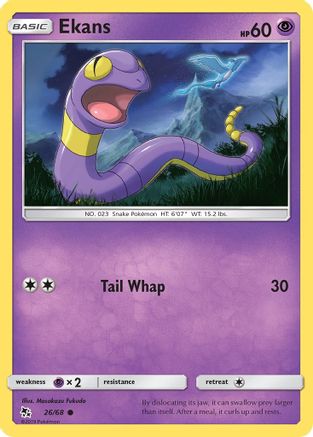 Ekans (026/68) [Hidden Fates] - Common