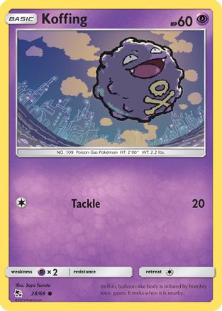 Koffing (028/68) [Hidden Fates] - Common