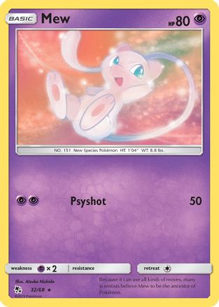 Mew (032/68) [Hidden Fates] - Rare