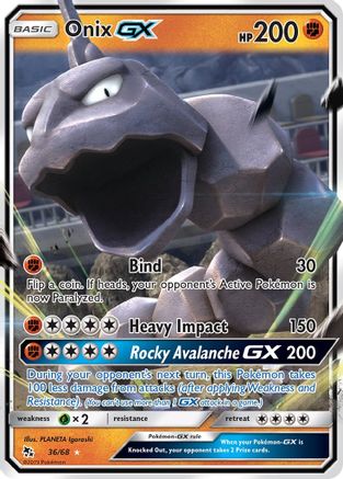 Onix GX (036/68) [Hidden Fates] Holofoil - Ultra Rare