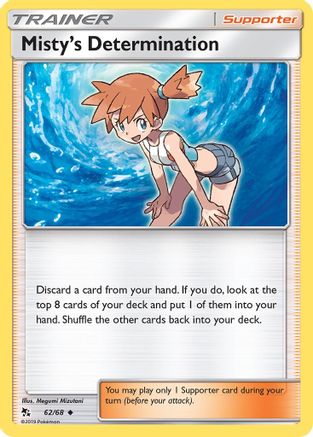 Misty's Determination (062/68) [Hidden Fates] Reverse Holofoil - Uncommon