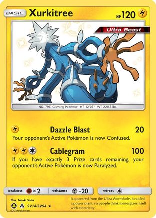 Xurkitree (SV14/94) [Hidden Fates Shiny Vault] Holofoil - Shiny Holo Rare