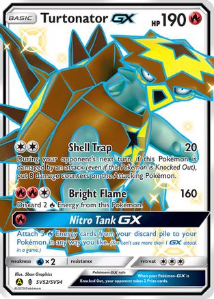 Turtonator GX (SV52/94) [Hidden Fates Shiny Vault] Holofoil - Shiny Holo Rare