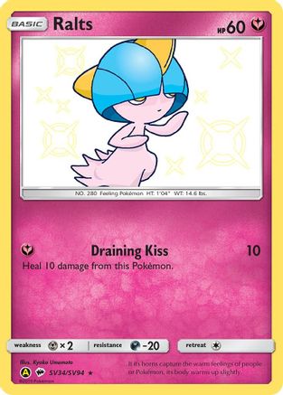 Ralts (SV34/94) [Hidden Fates Shiny Vault] Holofoil - Shiny Holo Rare