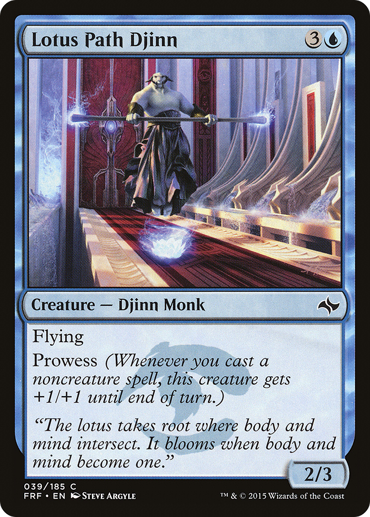 Lotus Path Djinn (FRF-039) [Fate Reforged]