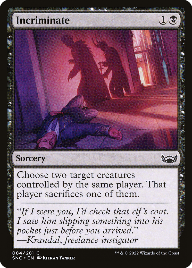 Incriminate (SNC-084) [Streets of New Capenna]