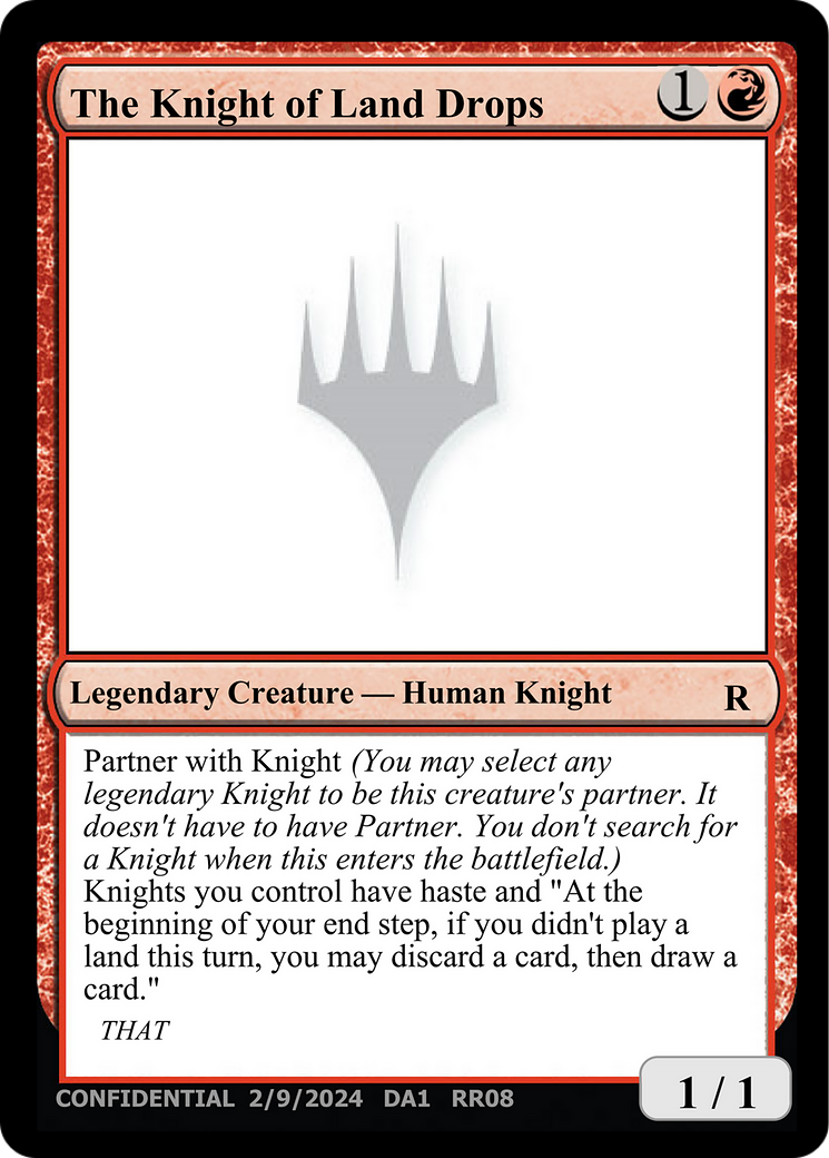 The Knight of Land Drops (UNK-RR08B) [Unknown Event]