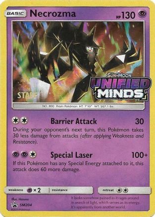 Necrozma - SM204 (Prerelease) [Staff] (SM204) [SM Promos] Holofoil - Promo