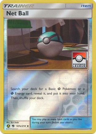 Net Ball (Pokemon League) (187a/214) [League & Championship Cards] Reverse Holofoil - Promo
