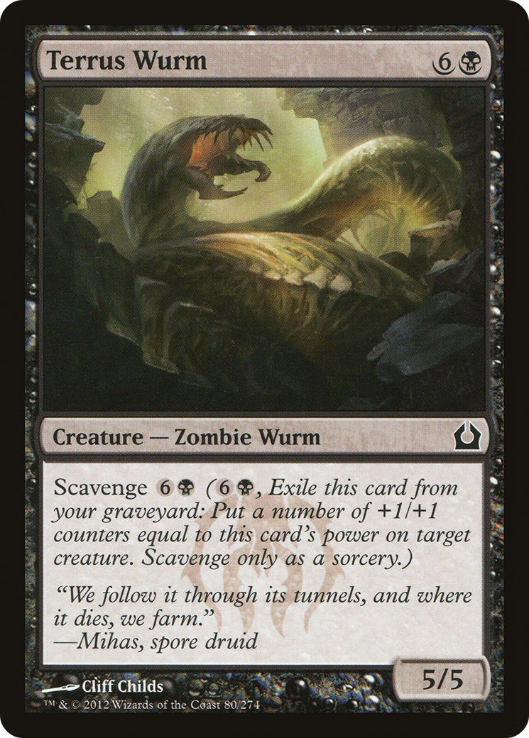 Terrus Wurm (RTR-080) [Return to Ravnica] Foil