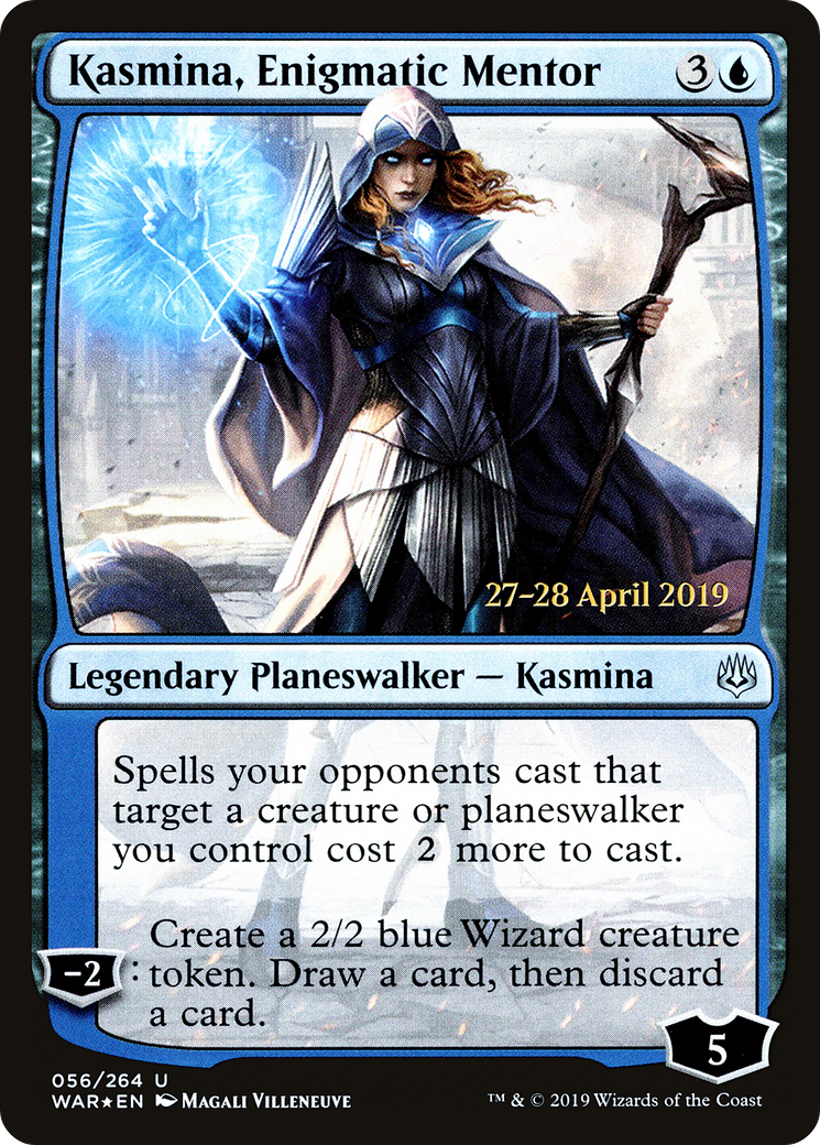Kasmina, Enigmatic Mentor (PRE-56S) [War of the Spark Promos] Foil