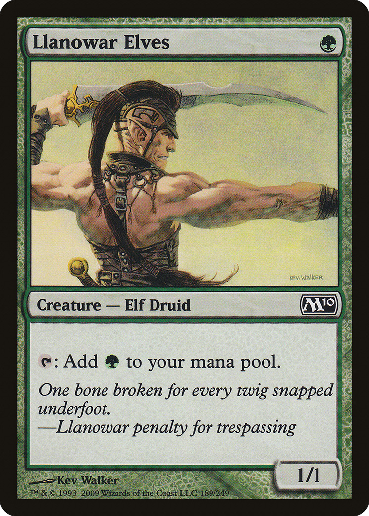 Llanowar Elves (M10-189) [Magic 2010] Foil