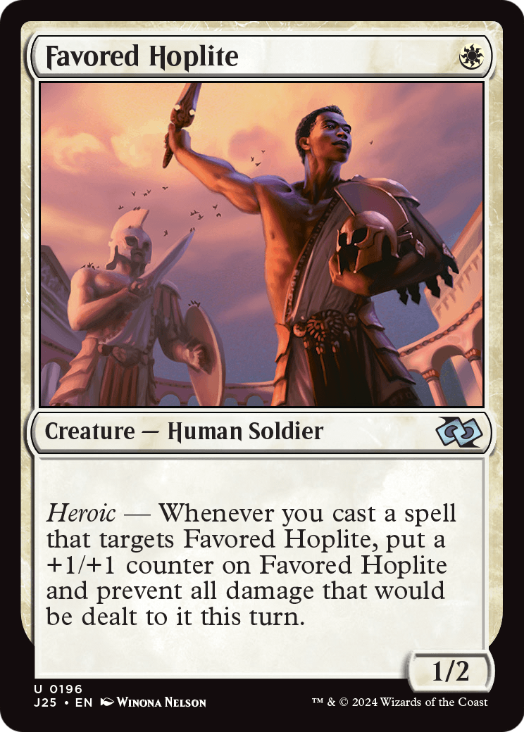Favored Hoplite (J25-196) [Foundations Jumpstart]