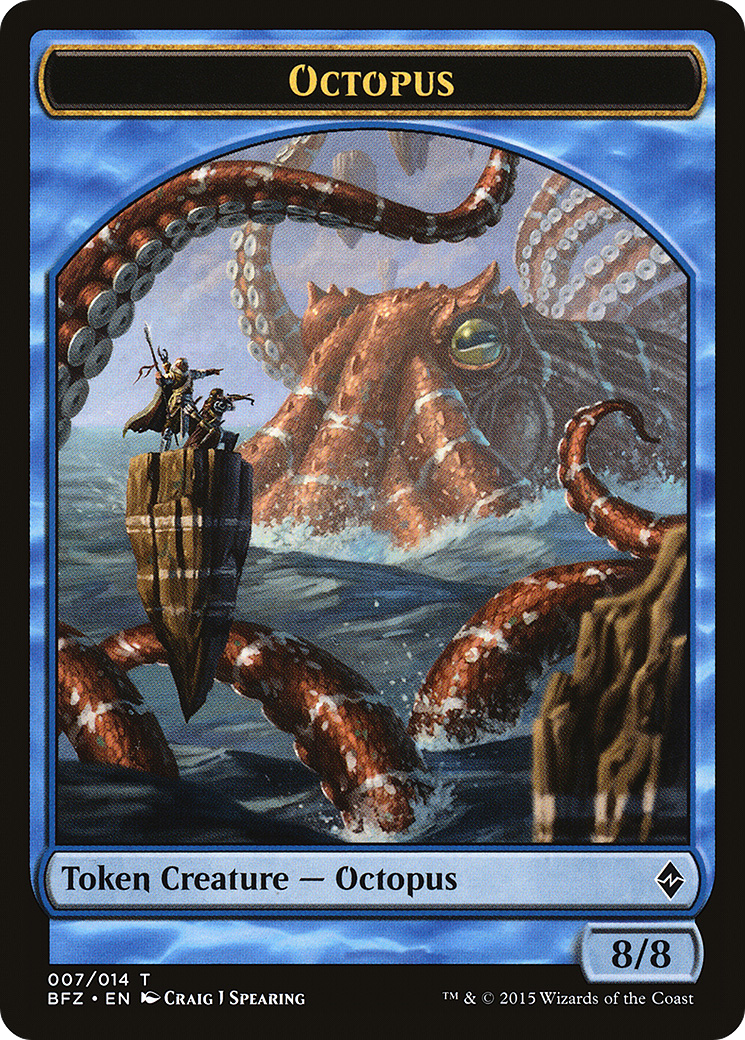 Octopus Token (BFZ-007) [Battle for Zendikar Tokens]