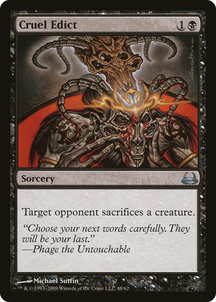 Cruel Edict (DDC-048) [Duel Decks: Divine vs. Demonic]