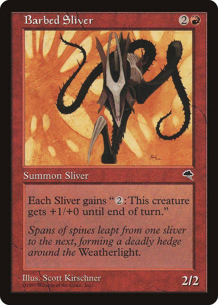 Barbed Sliver (TMP-163) [Tempest]