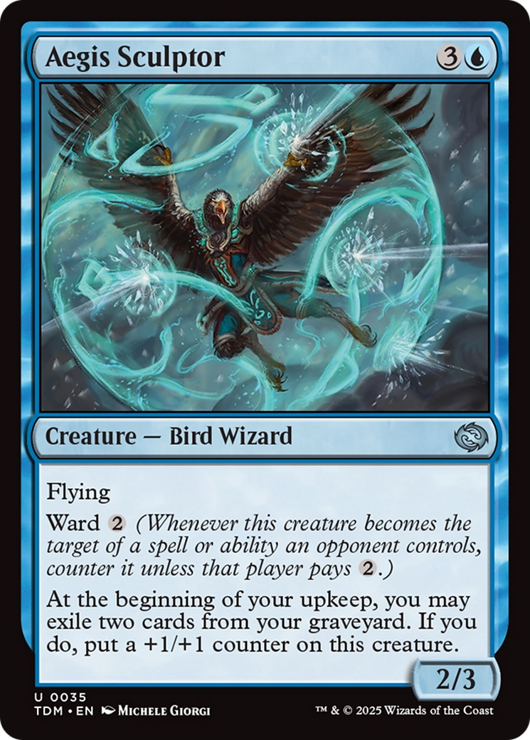 Aegis Sculptor (TDM-035) [Tarkir: Dragonstorm] Foil