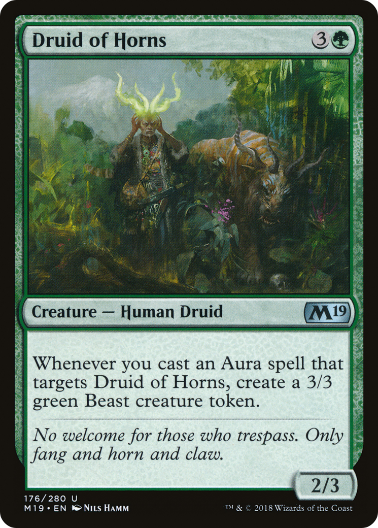Druid of Horns (M19-176) [Core Set 2019] Foil