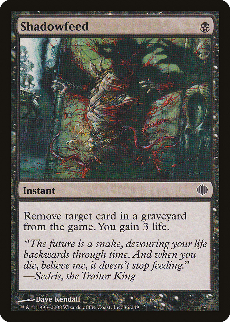 Shadowfeed (ALA-086) [Shards of Alara] Foil