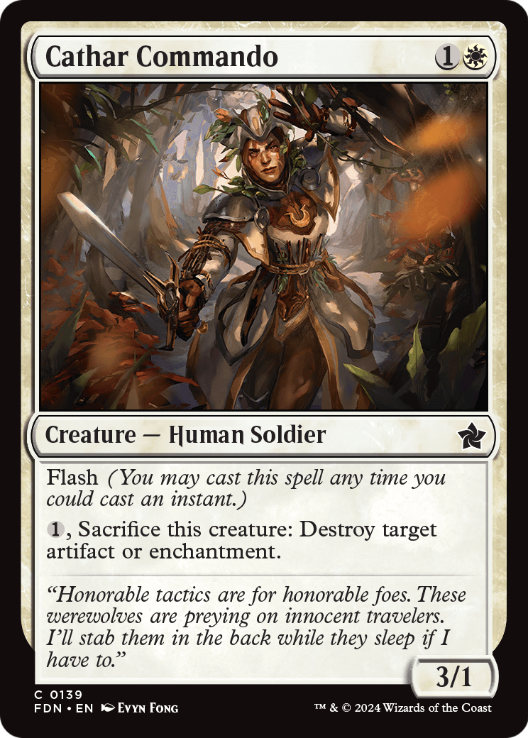 Cathar Commando (FDN-139) [Foundations] Foil