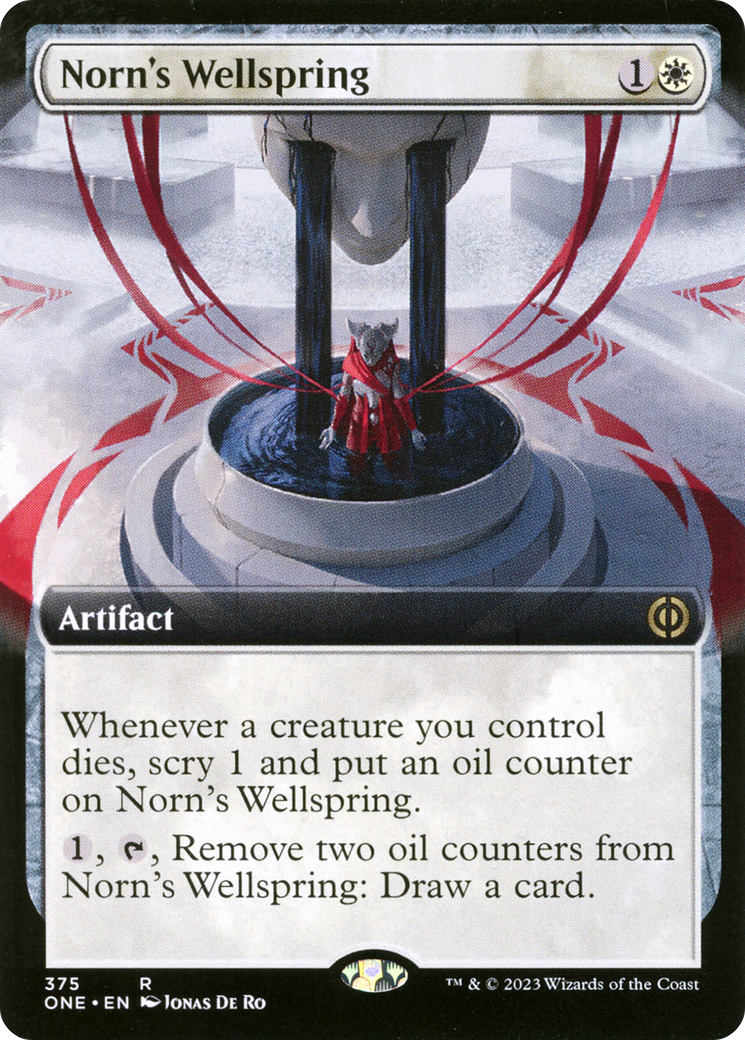 Norn's Wellspring (Extended Art) (ONE-375) [Phyrexia: All Will Be One] Foil