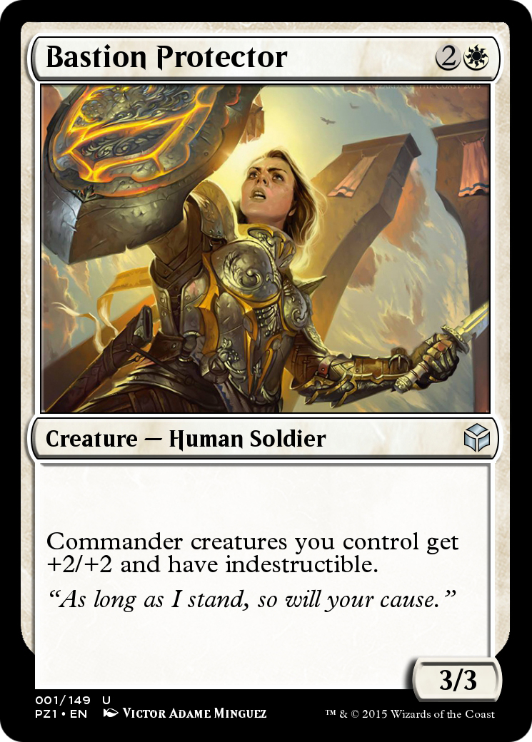 Bastion Protector (PZ1-001) [Legendary Cube Prize Pack] Foil