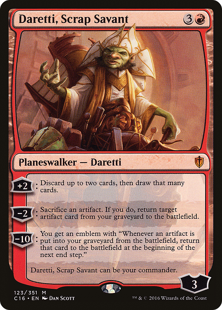 Daretti, Scrap Savant (C16-123) [Commander 2016]