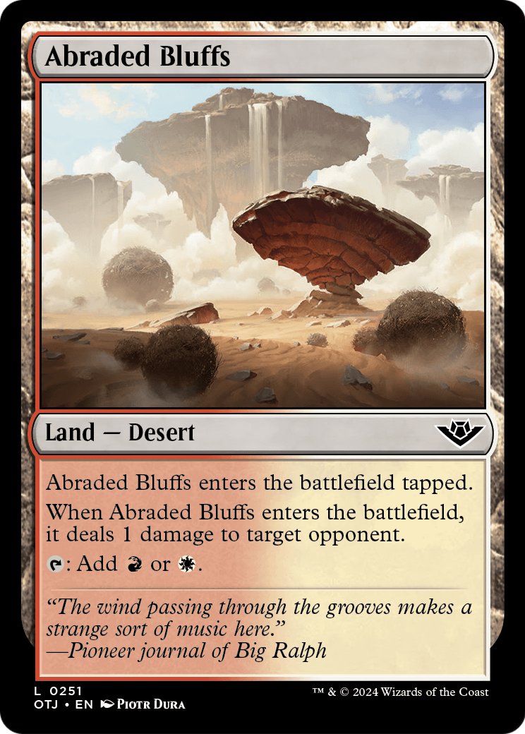 Abraded Bluffs (OTJ-251) [Outlaws of Thunder Junction]
