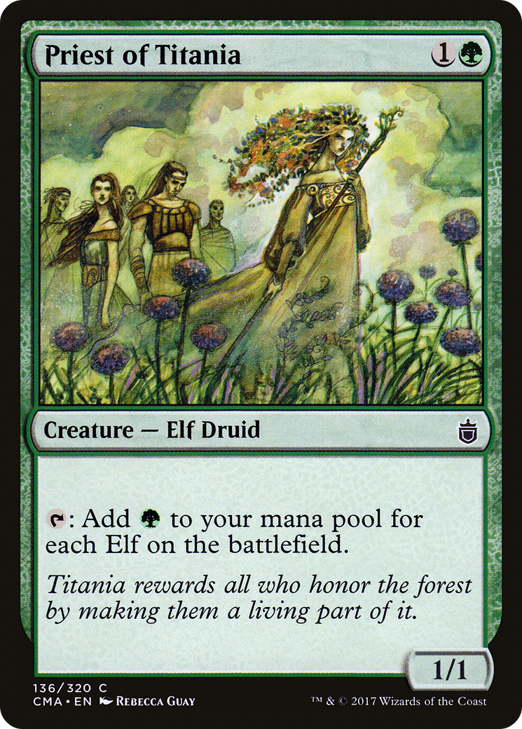 Priest of Titania (CMA-136) [Commander Anthology]