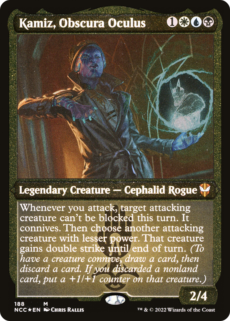 Kamiz, Obscura Oculus (Display Commander) - Thick Stock (NCC-188) [New Capenna Commander] Foil