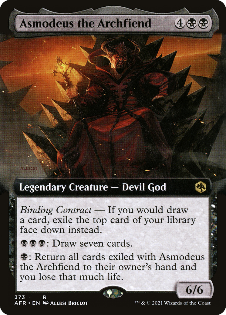 Asmodeus the Archfiend (Extended Art) (AFR-373) [Adventures in the Forgotten Realms] Foil