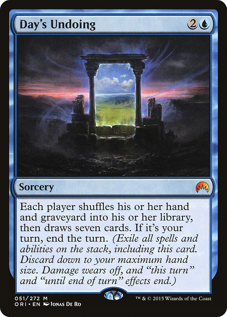 Day's Undoing (ORI-051) [Magic Origins]