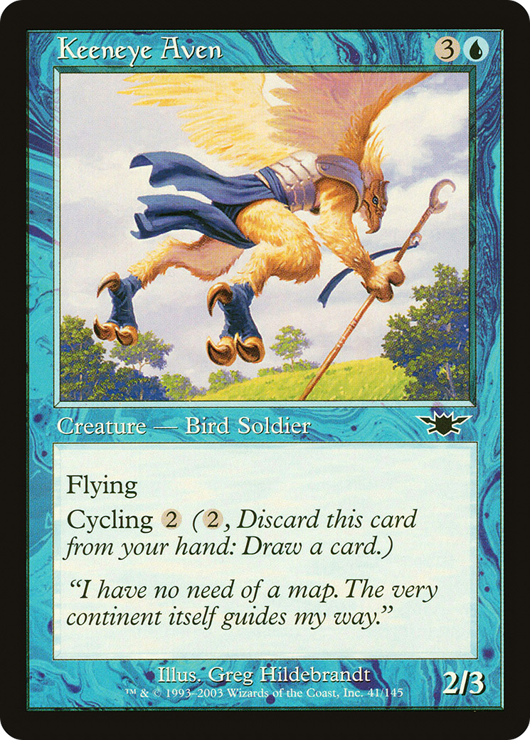Keeneye Aven (LGN-041) [Legions] Foil