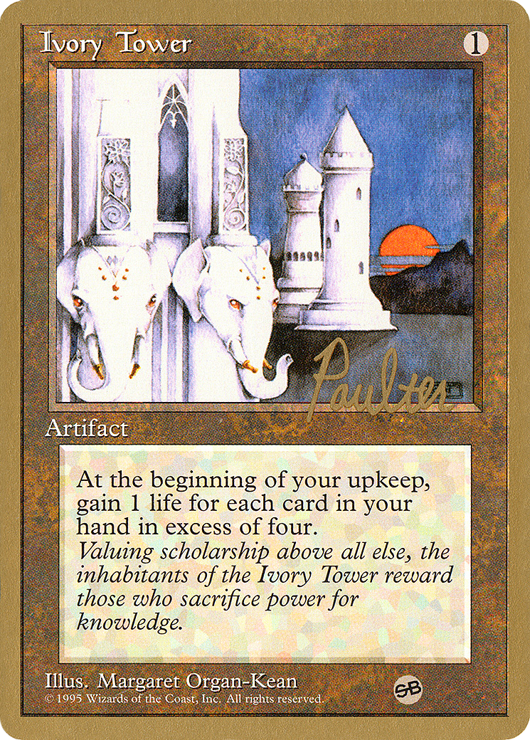 Ivory Tower - 1996 Preston Poulter (4ED) (SB) [Pro Tour Collector Set]