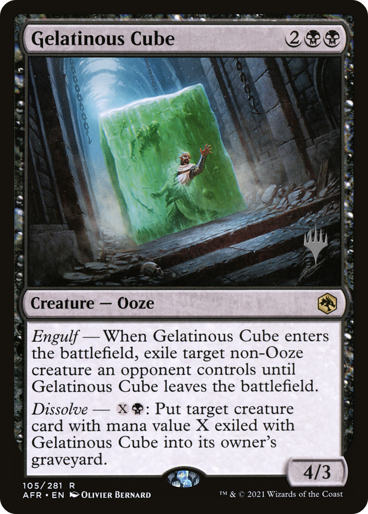 Gelatinous Cube (PPAFR-105) [Promo Pack: Adventures in the Forgotten Realms Promos] Foil
