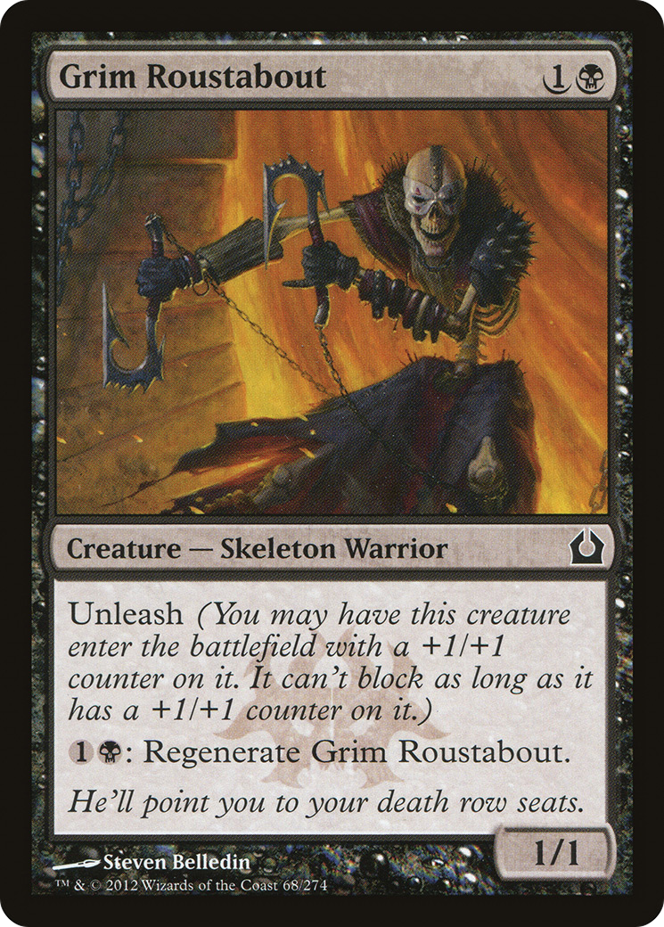 Grim Roustabout (RTR-068) [Return to Ravnica] Foil