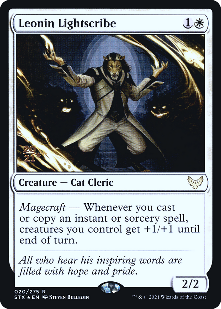Leonin Lightscribe (PRE-20S) [Strixhaven: School of Mages Promos] Foil