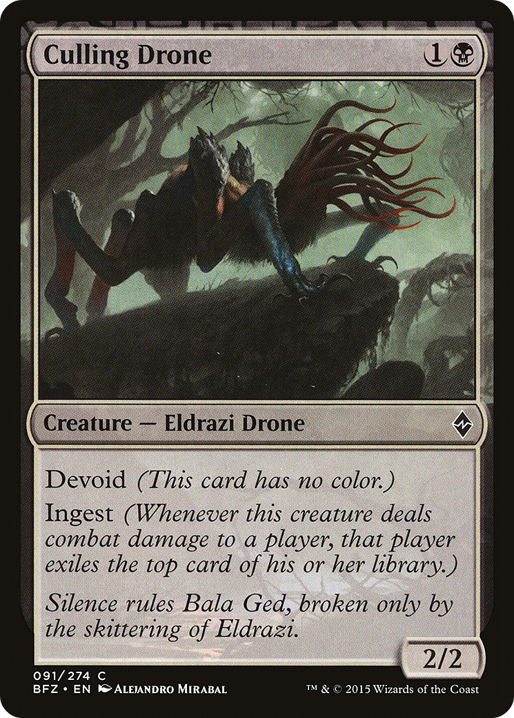 Culling Drone (BFZ-091) [Battle for Zendikar] Foil
