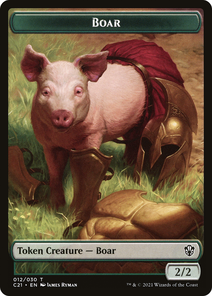 Boar (TC21-012) [Commander 2021 Tokens]