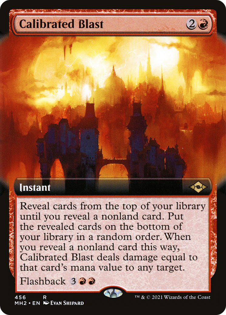 Calibrated Blast (Extended Art) (MH2-456) [Modern Horizons 2] Foil