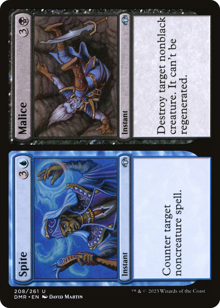 Spite // Malice (DMR-208) [Dominaria Remastered] Foil