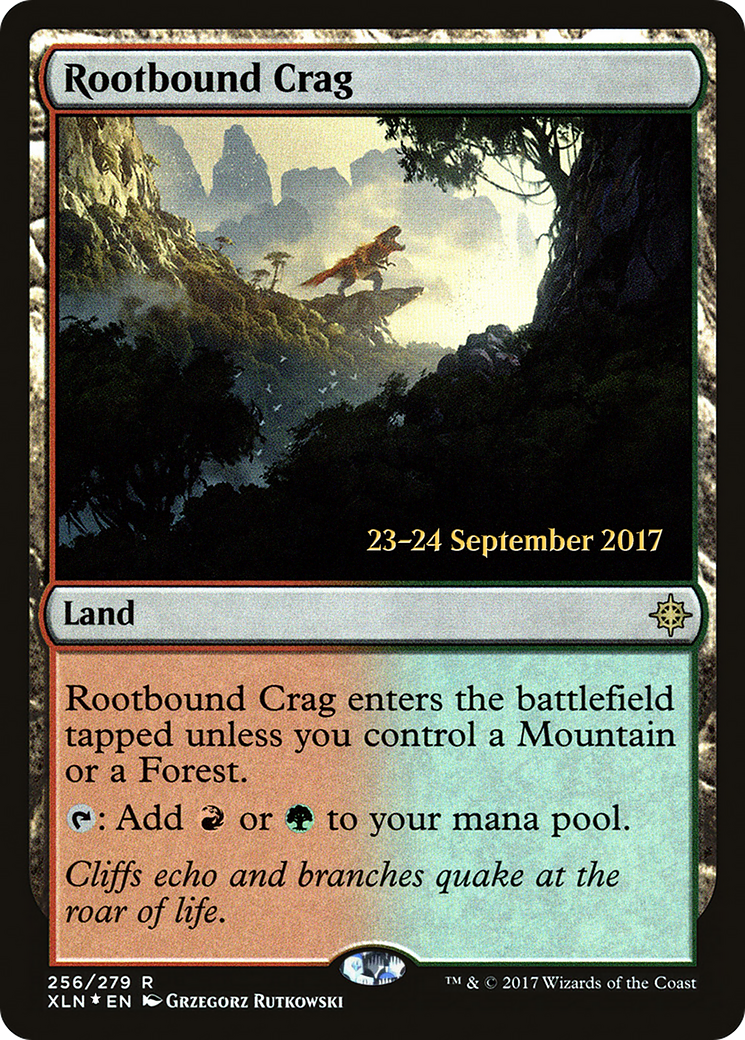 Rootbound Crag (PRE-256S) [Ixalan Promos] Foil